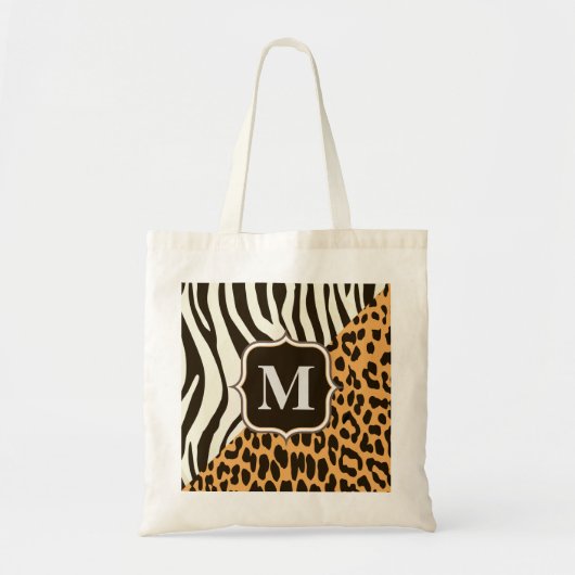 Luipaard en Zebra Tote Bag (Voorkant)