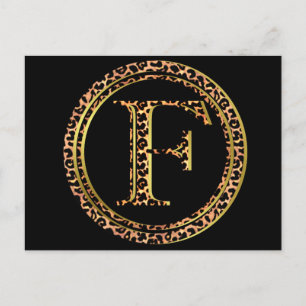 luipaard F Briefkaart
