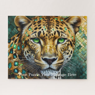 luipaard fantasieschildering mozaïek diamant legpuzzel