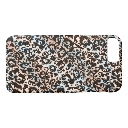 luipaard, fashioneerbaar, gevlekt, bruin, beige, h Case-Mate iPhone case (Achterkant (Horizontaal))