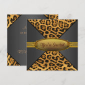 Luipaard Feest Kaart (Voorkant / Achterkant)