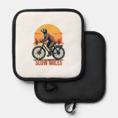 Luipaard Fietsen Vintage Avontuur Berg Rit Pannenlap (Voorkant / Achterkant)