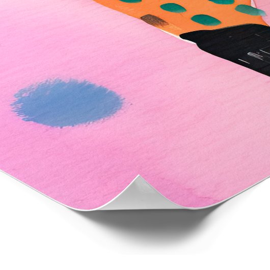 Luipaard geboren om wild kind kamer poster (Hoek)