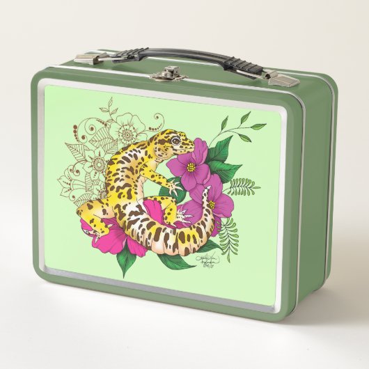 Luipaard Geel Gecko Groen (Voorkant)