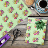 Luipaard Geel Gecko Groen Cadeaupapier