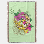 Luipaard Geel Gecko Groen Deken (Voorkant Verticaal)