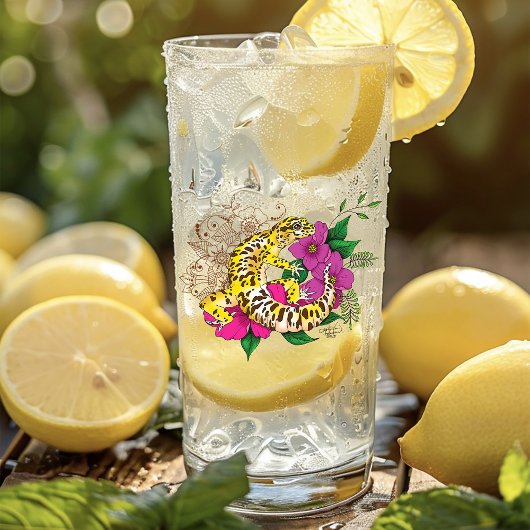 Luipaard Geel Gecko Groen Glas