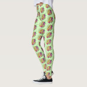 Luipaard Geel Gecko Groen Leggings (Links)