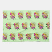 Luipaard Geel Gecko Groen Theedoek (Horizontaal)