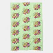 Luipaard Geel Gecko Groen Theedoek (Verticaal)