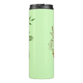 Luipaard Geel Gecko Groen Thermosbeker (Achterkant)