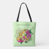 Luipaard Geel Gecko Groen Tote Bag (Achterkant)