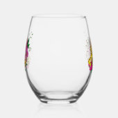 Luipaard Geel Gecko Groen Wijnglas Zonder Voet (Links)