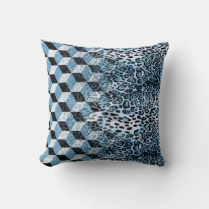 Luipaard geometrisch, dierlijke huid ontwerp. kussen
