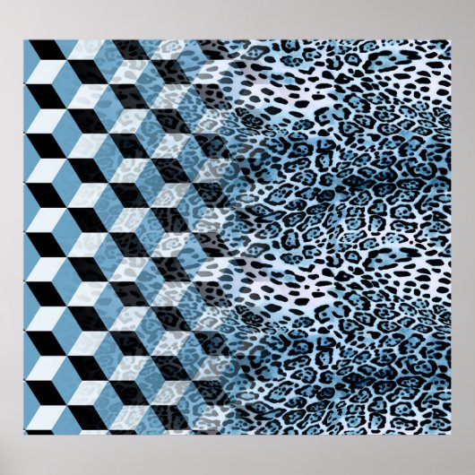 Luipaard geometrisch, dierlijke huid ontwerp. poster (Voorkant)