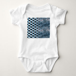 Luipaard geometrisch, dierlijke huid ontwerp. romper
