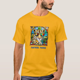 Luipaard Glas in lood T-shirt
