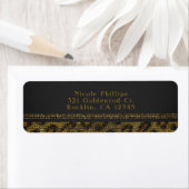 Luipaard Glitter Pailletten Glam Chic Moderne Fees Etiket (Insitu)