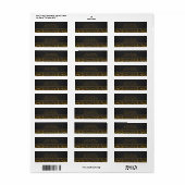 Luipaard Glitter Pailletten Glam Chic Moderne Fees Etiket (Full Sheet)
