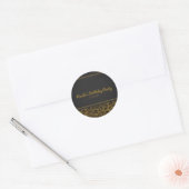 Luipaard Glitter Pailletten Glam Chic Moderne Fees Ronde Sticker (Envelop)