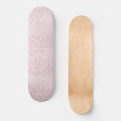 Luipaard Glitter Strepen Glam 10 Persoonlijk Skateboard (Voorkant)