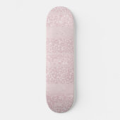 Luipaard Glitter Strepen Glam 10 Persoonlijk Skateboard (Voorkant)
