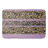 Luipaard Glitter Strepen Glam 1 Badmat (Voorkant)