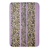 Luipaard Glitter Strepen Glam 1 Badmat (Voorkant Verticaal)