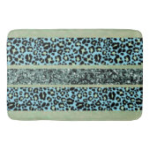 Luipaard Glitter Strepen Glam 2 Badmat (Voorkant)