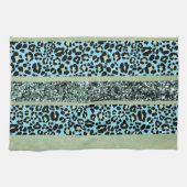 Luipaard Glitter Strepen Glam 2 Theedoek (Horizontaal)