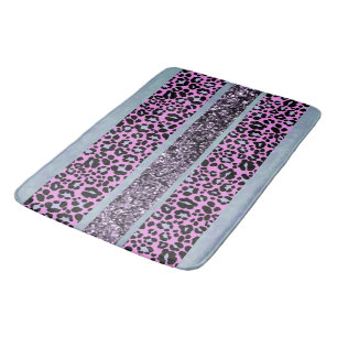 Luipaard Glitter Strepen Glam 4 Badmat