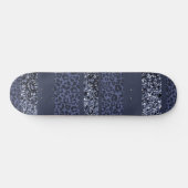 Luipaard Glitter Strepen Glam 5 Persoonlijk Skateboard (Horizontaal)