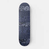 Luipaard Glitter Strepen Glam 5 Persoonlijk Skateboard (Voorkant)