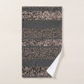 Luipaard Glitter Strepen Glam 6 Bad Handdoek (Handdoek)