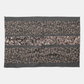 Luipaard Glitter Strepen Glam 6 Theedoek (Horizontaal)