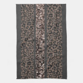 Luipaard Glitter Strepen Glam 6 Theedoek (Verticaal)
