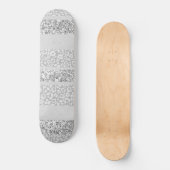 Luipaard Glitter Strepen Glam 7 Persoonlijk Skateboard (Voorkant)