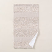 Luipaard Glitter Strepen Glam 8 Bad Handdoek (Handdoek)