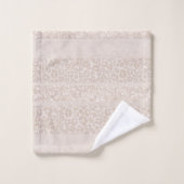 Luipaard Glitter Strepen Glam 8 Bad Handdoek (Wasdoekje)