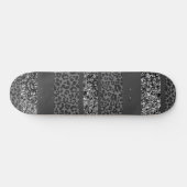 Luipaard Glitter Strepen Glam 9 Persoonlijk Skateboard (Horizontaal)