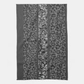 Luipaard Glitter Strepen Glamour 9 Theedoek (Verticaal)