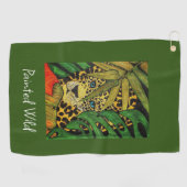 Luipaard Golf handdoek beschilderd wild (Horizontaal)