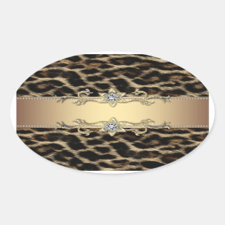 Luipaard Goud Juweel Elegant Envelope Zegel