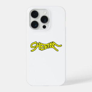 Luipaard Graffiti Stijl Typografie Vet Geel iPhone 15 Pro Case