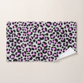 Luipaard Grijs Roze Zwart Bad Handdoek (Handdoek)