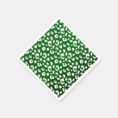 Luipaard groen dier print patroon feest servet (Hoek)