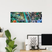 LUIPAARD GROENE OGEN STARER POSTER (Thuiskantoor)