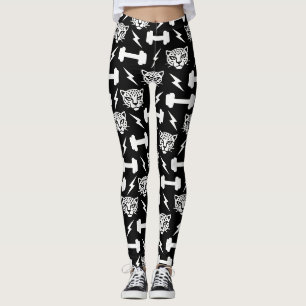 Luipaard Gym Patroon Leggings