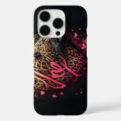 Luipaard Hart Liefde Graffiti Kunst Case-Mate iPhone Case (Achterkant)