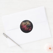 Luipaard Hart Liefde Graffiti Kunst                Ronde Sticker (Envelop)